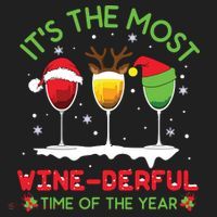 Christmas Wine Shirts Xmas Alcohol Pajama PJ Tops Tumbler thumb 3
