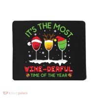 Christmas Wine Shirts Xmas Alcohol Pajama PJ Tops Mousepad thumb 0
