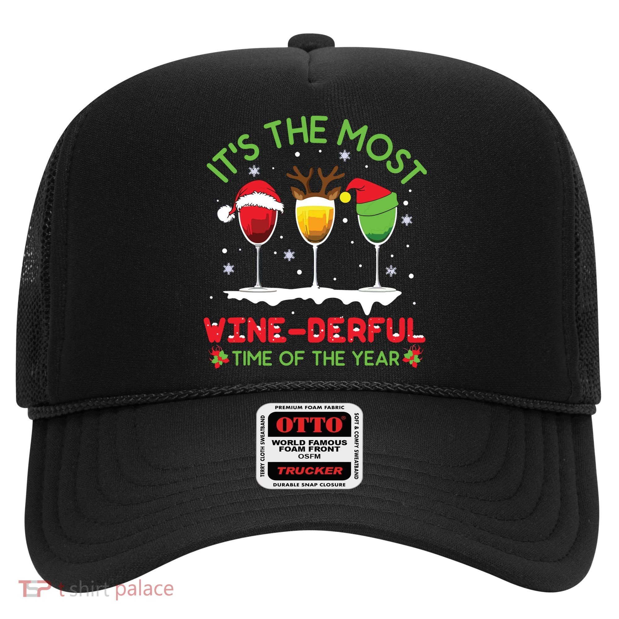 Christmas Wine Shirts Xmas Alcohol Pajama PJ Tops Hat