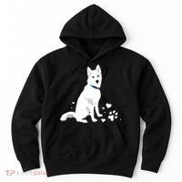 Cute White Siberian Husky Sweet White Snow Dog Hoodie thumb 0