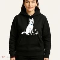 Cute White Siberian Husky Sweet White Snow Dog Hoodie thumb 5