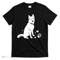 Cute White Siberian Husky Sweet White Snow Dog T-Shirt thumb 0
