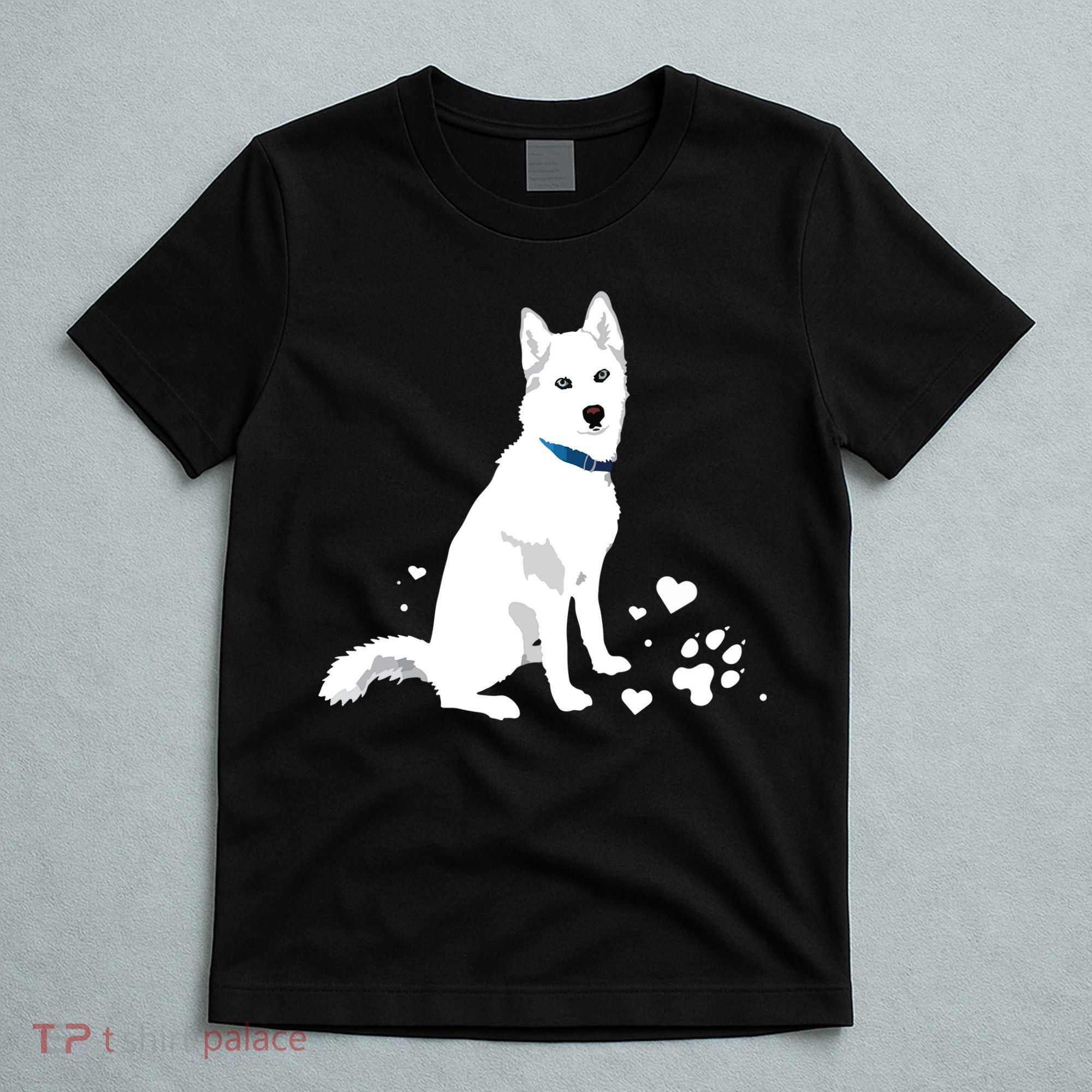 Cute White Siberian Husky Sweet White Snow Dog T-Shirt