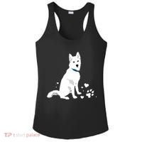 Cute White Siberian Husky Sweet White Snow Dog Ladies PosiCharge Competitor Racerback Tank thumb 0