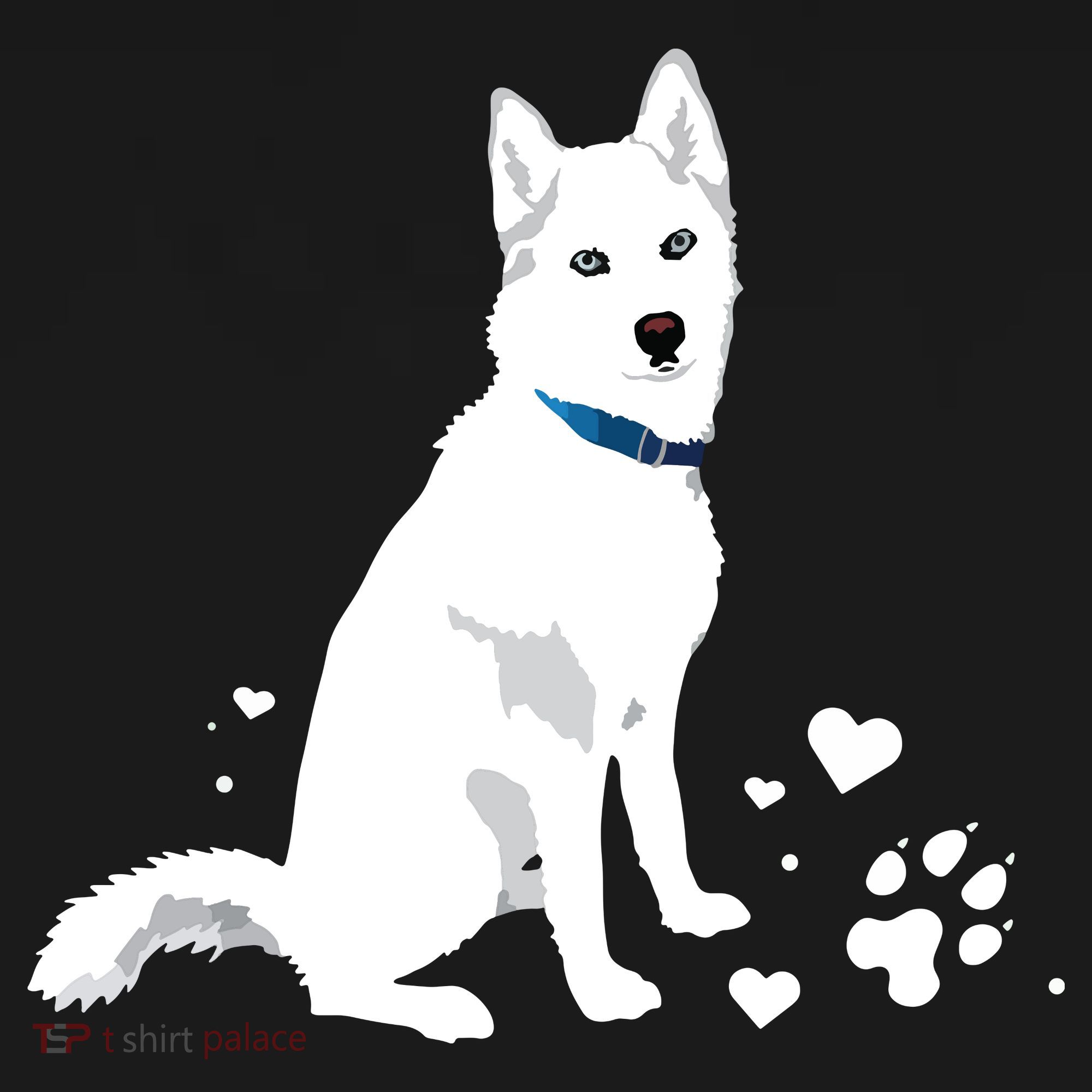 Cute White Siberian Husky Sweet White Snow Dog Women's Tank Top
