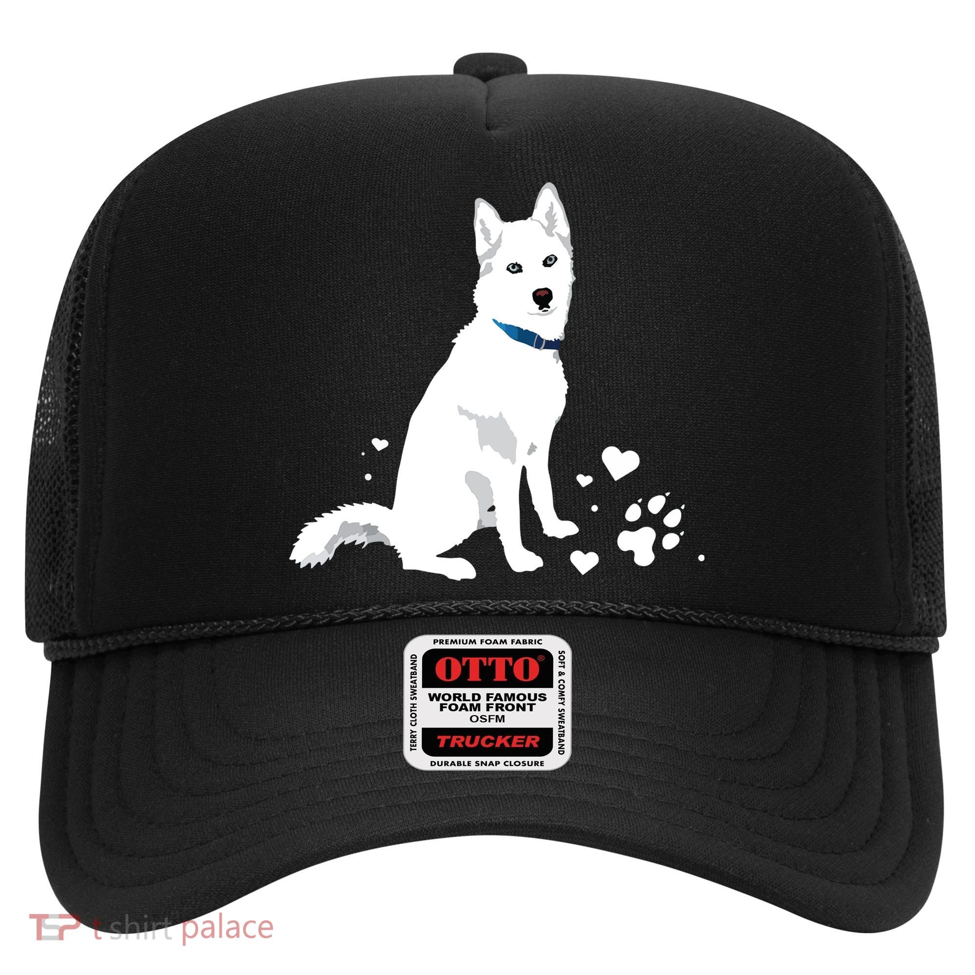 Cute White Siberian Husky Sweet White Snow Dog Hat