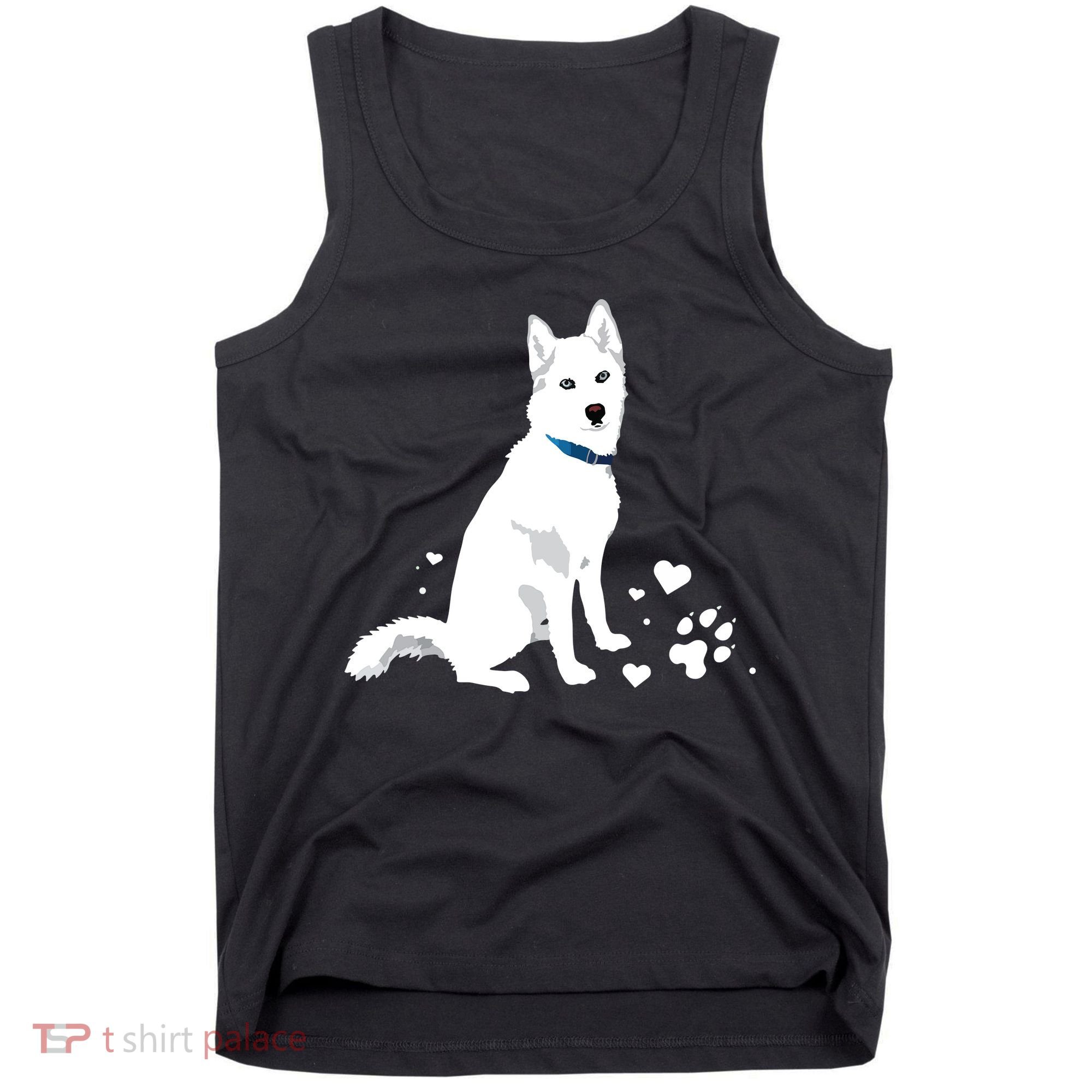 Cute White Siberian Husky Sweet White Snow Dog Tank Top