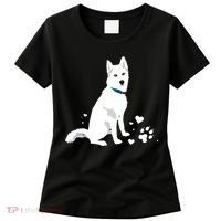 Cute White Siberian Husky Sweet White Snow Dog Women's T-Shirt thumb 0