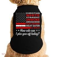 Christian White Straight Unwoke Unvaxxed Gun Owner Doggie Tank thumb 0