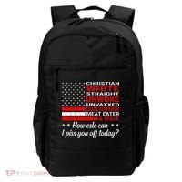 Christian White Straight Unwoke Unvaxxed Gun Owner Backpack thumb 0