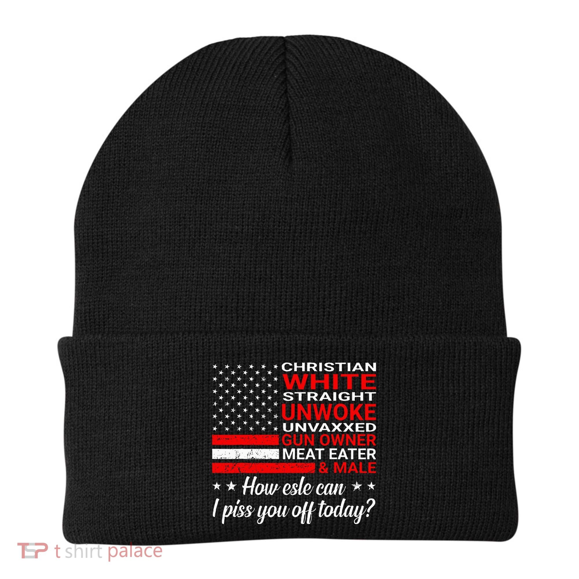 Christian White Straight Unwoke Unvaxxed Gun Owner Beanie