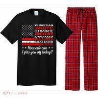Christian White Straight Unwoke Unvaxxed Gun Owner Pajama Set thumb 0