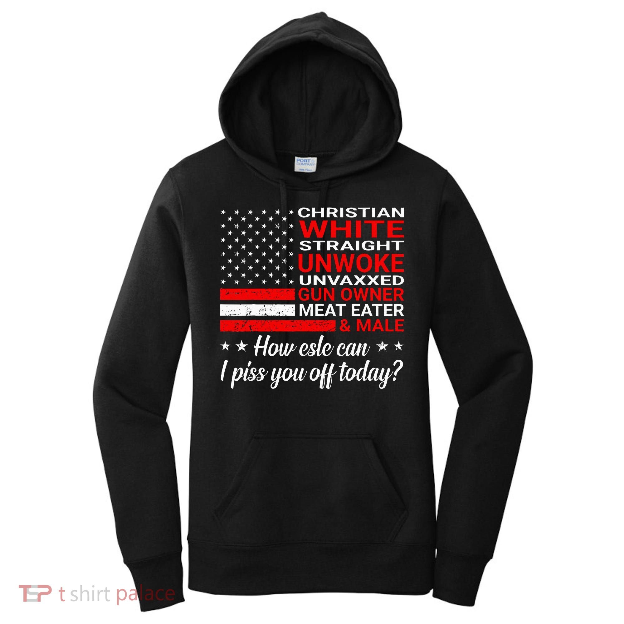 Christian White Straight Unwoke Unvaxxed Gun Owner Women's Hoodie