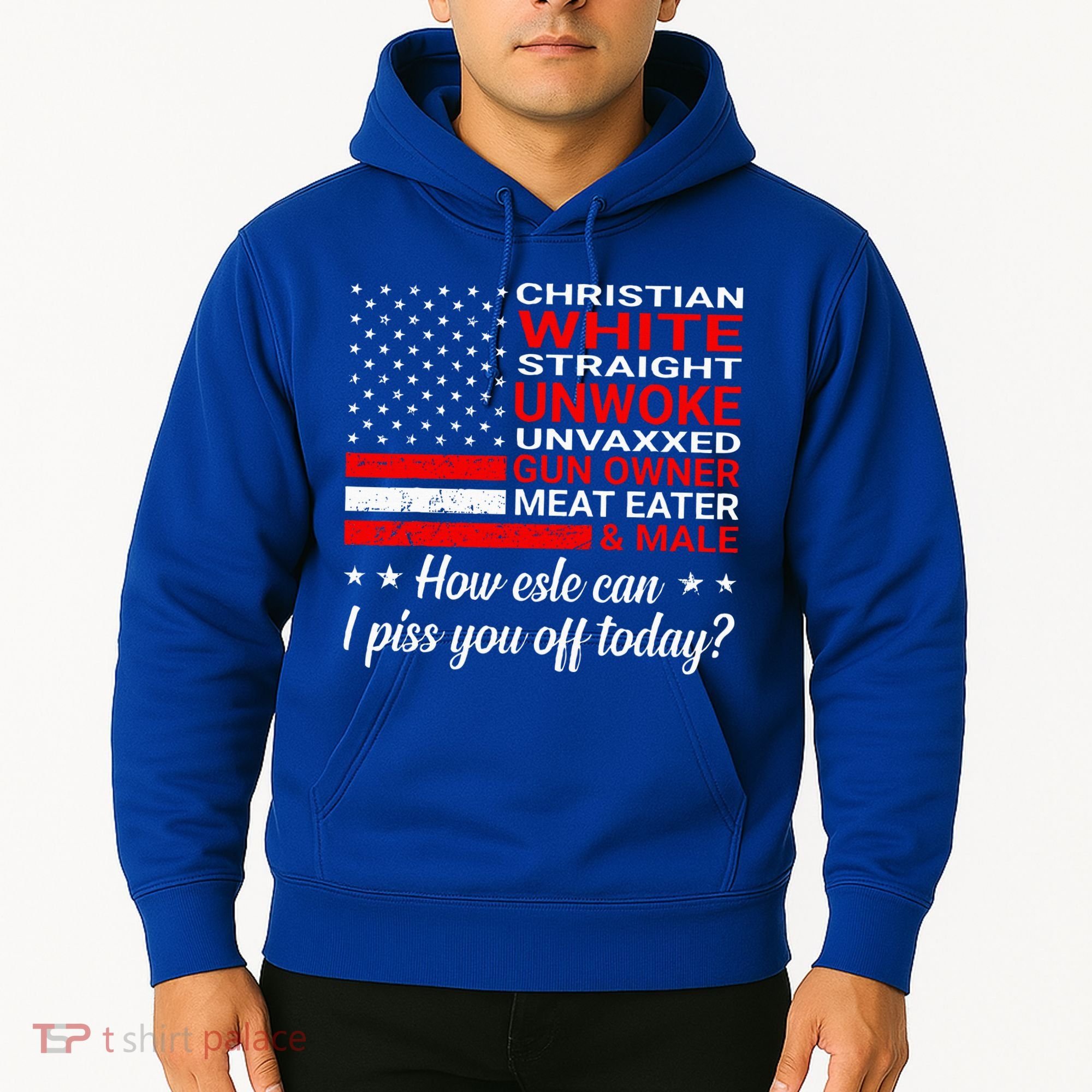Christian White Straight Unwoke Unvaxxed Gun Owner Hoodie