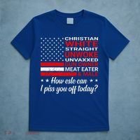 Christian White Straight Unwoke Unvaxxed Gun Owner T-Shirt thumb 5