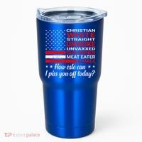 Christian White Straight Unwoke Unvaxxed Gun Owner Tumbler thumb 0