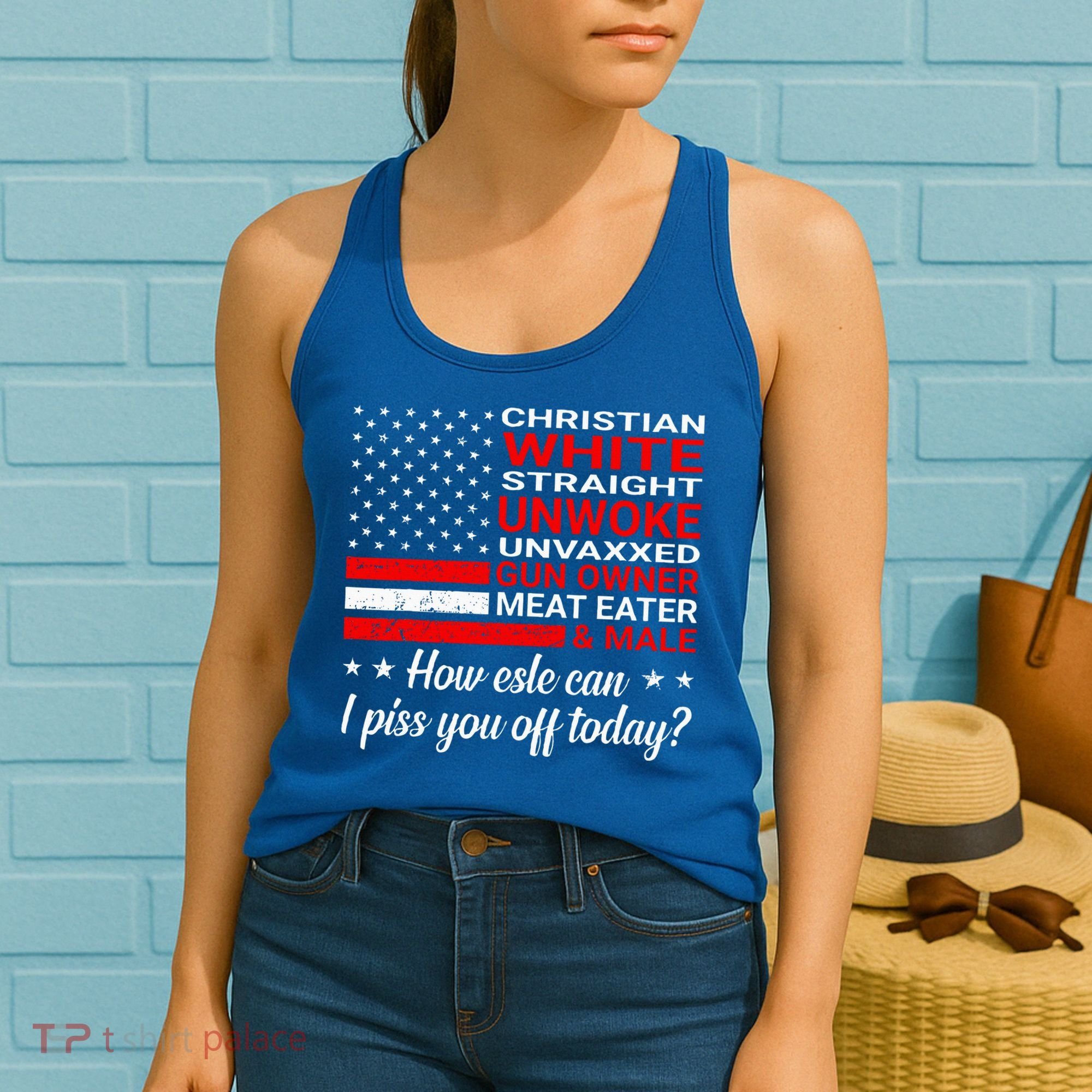 Christian White Straight Unwoke Unvaxxed Gun Owner Women's Tank Top