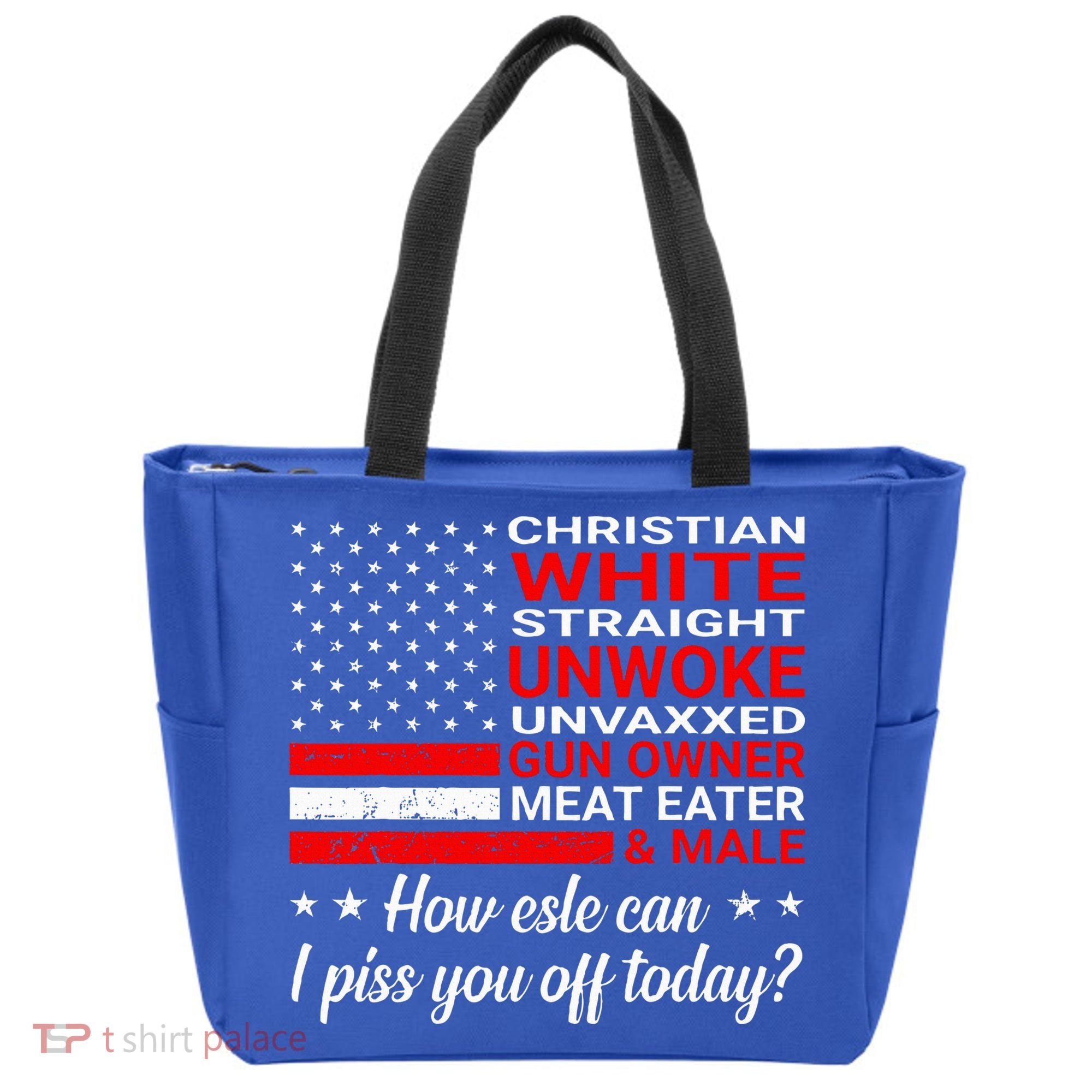 Christian White Straight Unwoke Unvaxxed Gun Owner Tote Bag