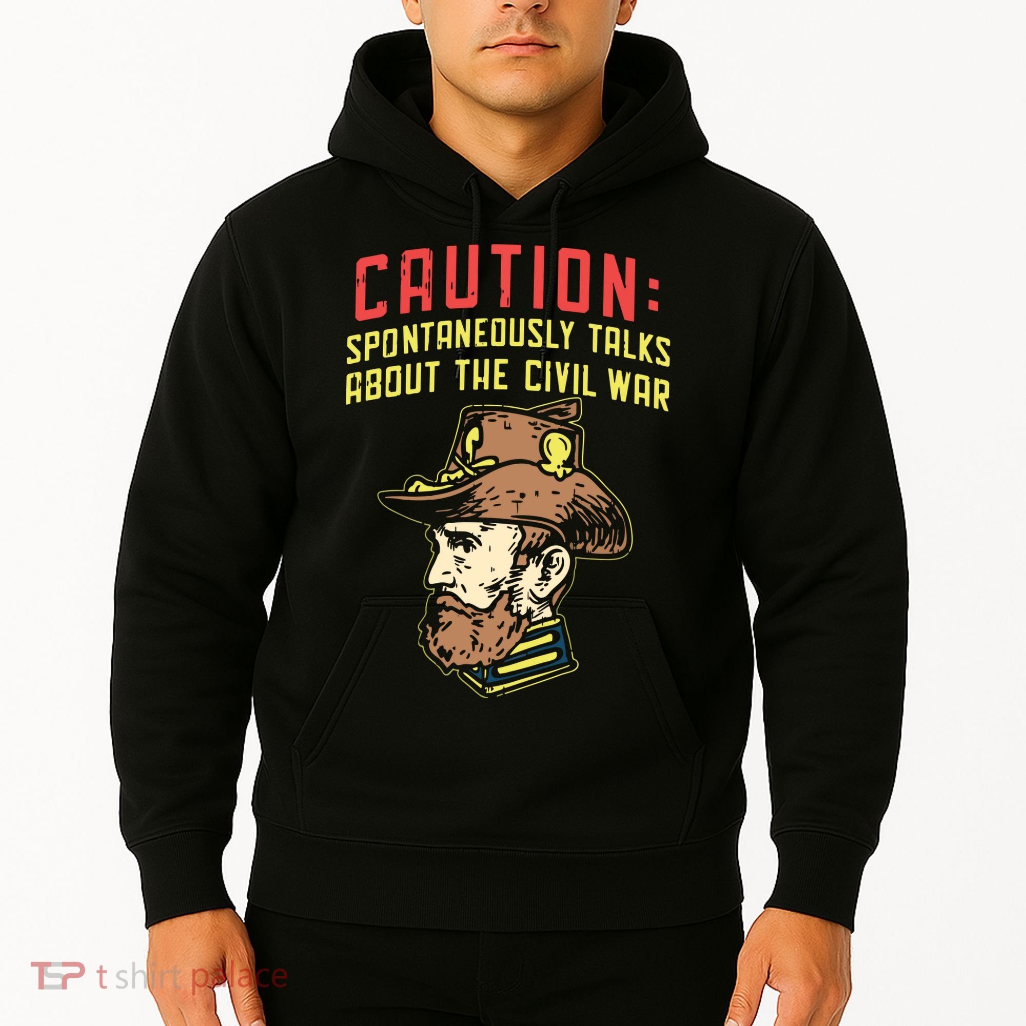 Caution Will Spontaneously Talk About The Civil War Hoodie