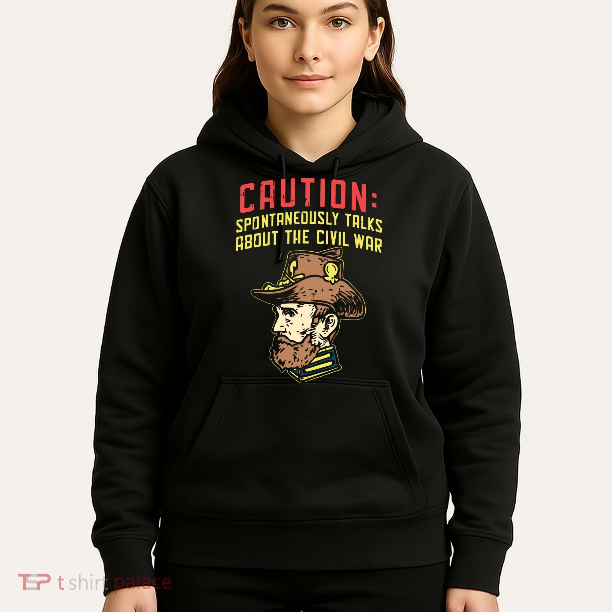 Caution Will Spontaneously Talk About The Civil War Hoodie