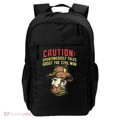 Caution Will Spontaneously Talk About The Civil War Backpack