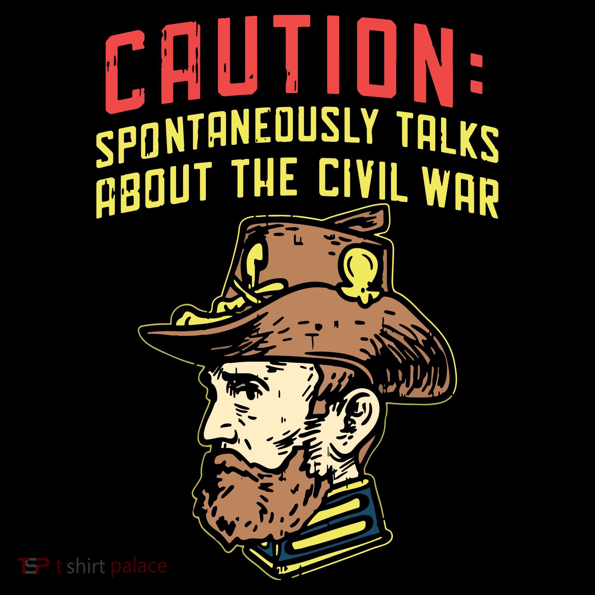 Caution Will Spontaneously Talk About The Civil War Ornament
