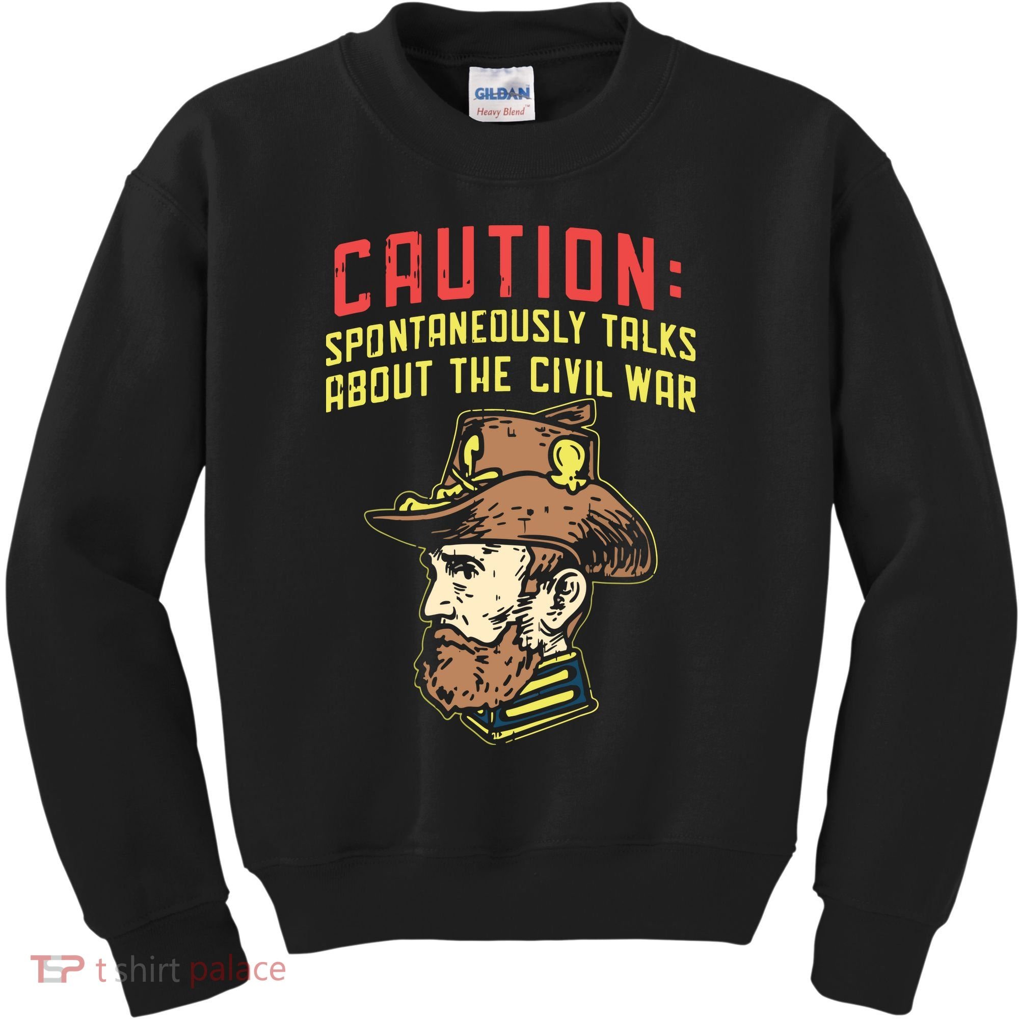 Caution Will Spontaneously Talk About The Civil War Kids Sweatshirt