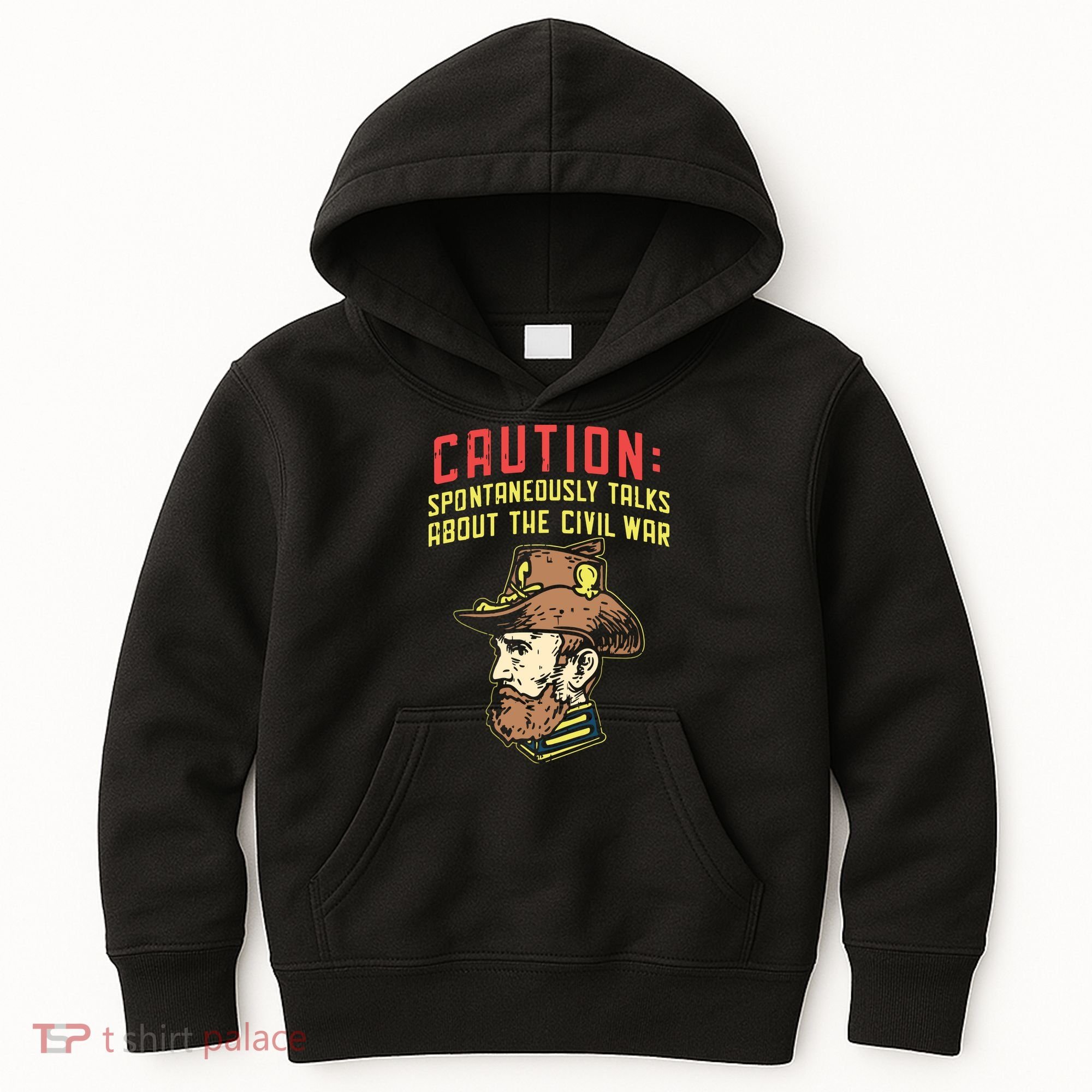 Caution Will Spontaneously Talk About The Civil War Kids Hoodie
