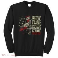 Christian White Straight Unwoke Unvaxxed Gun Owner Sweatshirt thumb 0