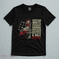 Christian White Straight Unwoke Unvaxxed Gun Owner T-Shirt thumb 5