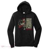 Christian White Straight Unwoke Unvaxxed Gun Owner Women's Hoodie thumb 0