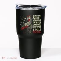 Christian White Straight Unwoke Unvaxxed Gun Owner Tumbler thumb 0