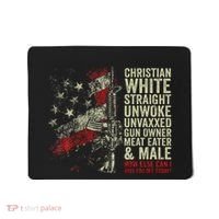 Christian White Straight Unwoke Unvaxxed Gun Owner Mousepad thumb 0