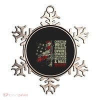 Christian White Straight Unwoke Unvaxxed Gun Owner Ornament thumb 0