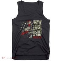 Christian White Straight Unwoke Unvaxxed Gun Owner Tank Top thumb 0