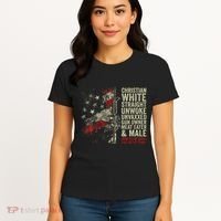 Christian White Straight Unwoke Unvaxxed Gun Owner Women's T-Shirt thumb 4