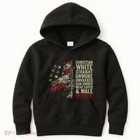 Christian White Straight Unwoke Unvaxxed Gun Owner Kids Hoodie thumb 0