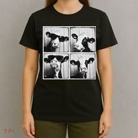 Cow Wearing Sunglasses Photo Farmyard Funny Farm Animal T-Shirt thumb 4