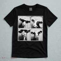 Cow Wearing Sunglasses Photo Farmyard Funny Farm Animal T-Shirt thumb 5
