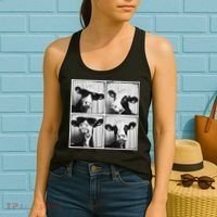 Cow Wearing Sunglasses Photo Farmyard Funny Farm Animal Women's Tank Top thumb 2
