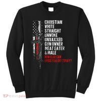 Christian White Straight Unwoke Unvaxxed Gun Owner Sweatshirt thumb 0