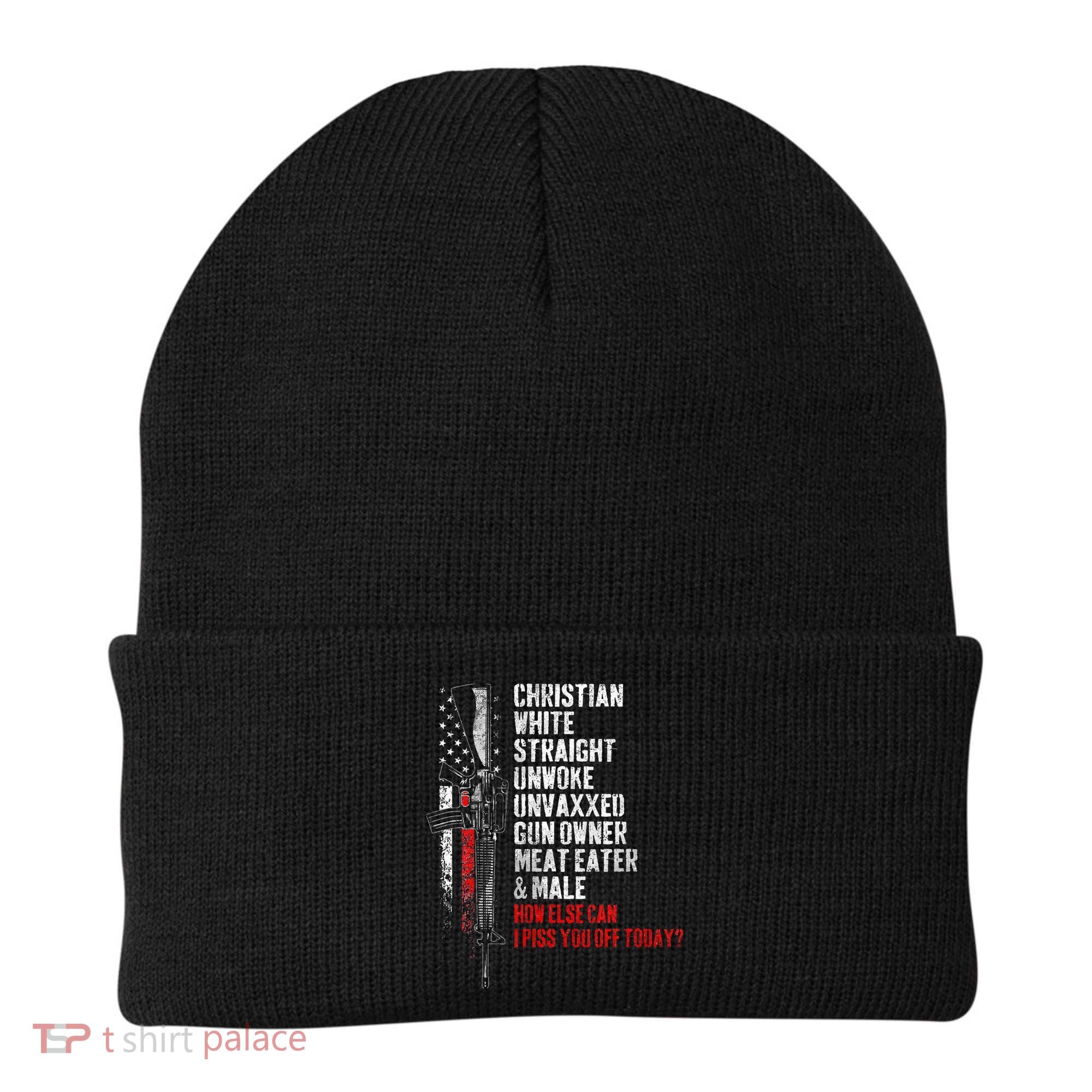 Christian White Straight Unwoke Unvaxxed Gun Owner Beanie
