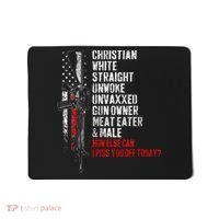 Christian White Straight Unwoke Unvaxxed Gun Owner Mousepad thumb 0