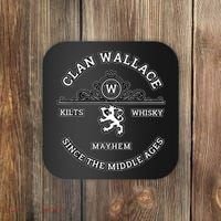Clan Wallace Scottish Kilt Highland Games Coaster thumb 0