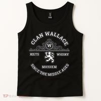 Clan Wallace Scottish Kilt Highland Games Tank Top thumb 2