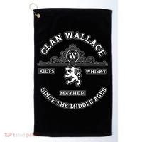 Clan Wallace Scottish Kilt Highland Games Golf Towel thumb 0
