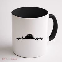 Carpenter Woodworking Saw Heartbeat Coffee Mug thumb 1