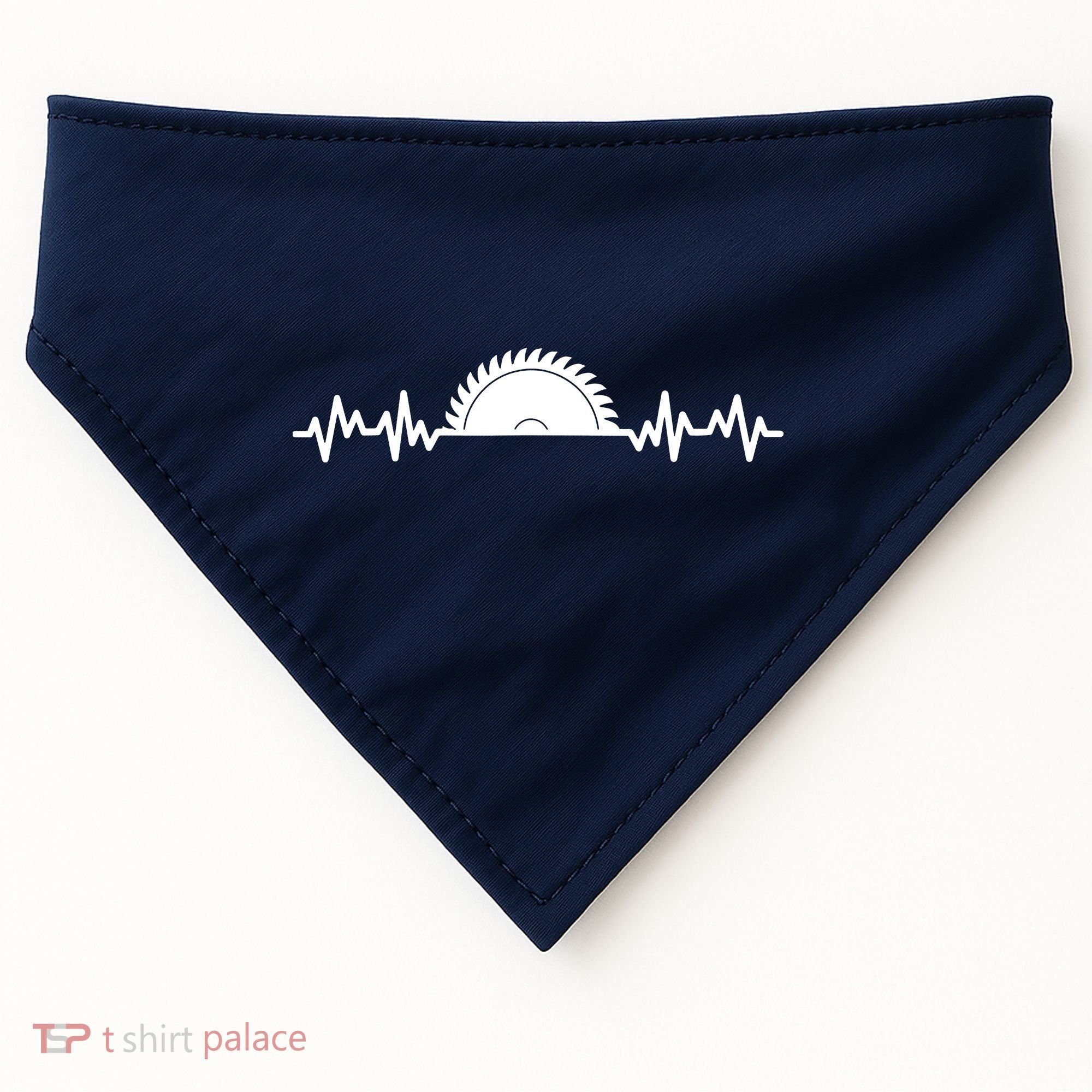 Carpenter Woodworking Saw Heartbeat USA-Made Doggie Bandana