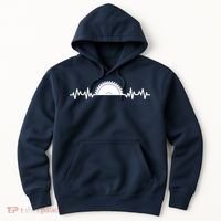 Carpenter Woodworking Saw Heartbeat Hoodie thumb 0