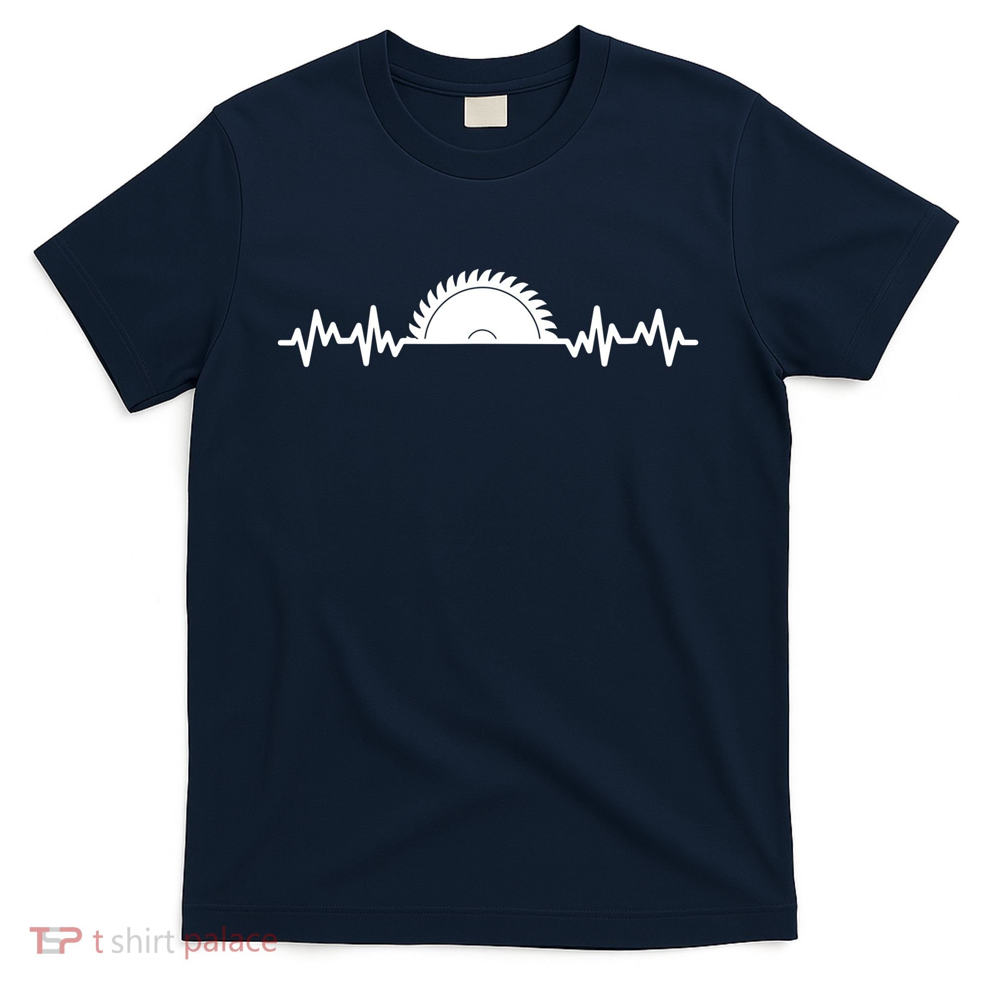 Carpenter Woodworking Saw Heartbeat T-Shirt